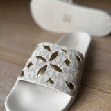 Women Mimi Monogram Floral Slide Sandals