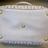 Matelassé Leather Handbag Pink Beige
