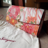Floral Clutch with Chain