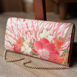 Floral Clutch with Chain