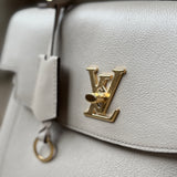 Soft Calfskin Lockme Ever MM Greige