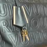 Black Monogram Paris Embossed Leather Limited Edition Speedy Cube 30 Bag