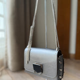 Jimmy Choo Black Lockett Shoulder Bag