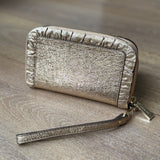 Michael Kors Gold Ruffle Wallet Wristlet