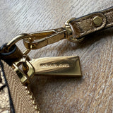 Michael Kors Gold Ruffle Wallet Wristlet