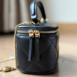 KIRA DIAMOND QUILT VANITY CASE