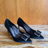 Zeri Satin Bow Pumps