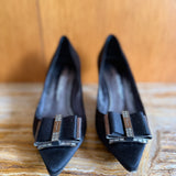 Zeri Satin Bow Pumps