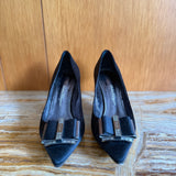 Zeri Satin Bow Pumps