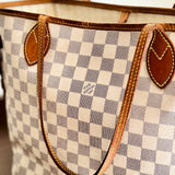 Louis Vuitton Damier Azur Canvas Neverfull MM Bag
