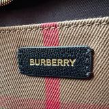 Small Leather and Cotton Satchel