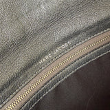 Dark Grey Quilted Leather Folded Clutch