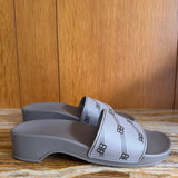 Pool Clog Slide Sandals in BB Monogram Rubber