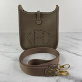 Mini Evelyne TPM 16 Amazone Etoupe Clemence Leather