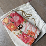 Floral Clutch with Chain